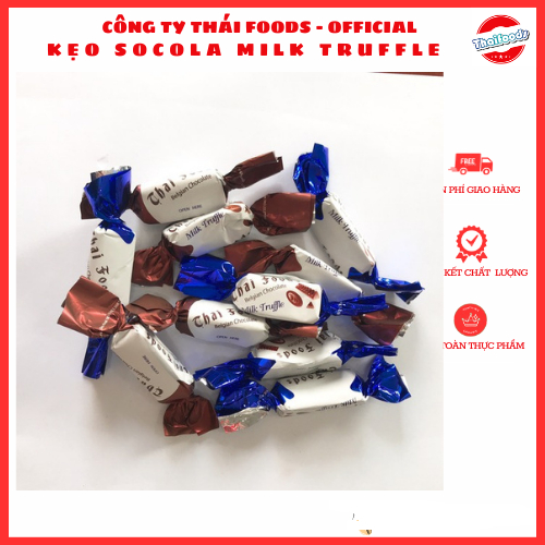 Kẹo Socola Milk truffle gói xoắn túi 350gr/1kg/ Thái Foods
