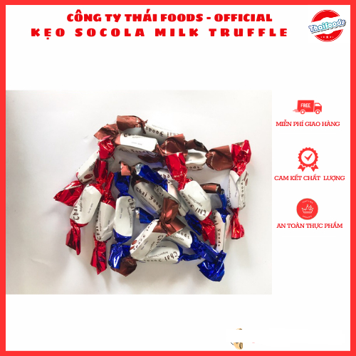 Kẹo Socola Milk truffle gói xoắn túi 350gr/1kg/ Thái Foods
