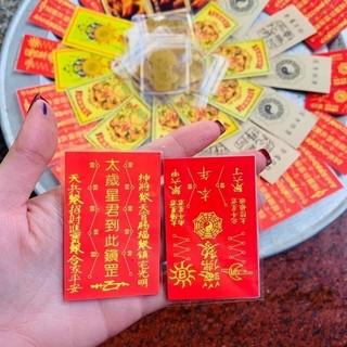 Thẻ Thái Tuế Ép Plastic để lên mặt lưng điện thoại, bóp ví phong thủy