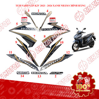 Tem Rời Vario 125 K2V 2023 - 2024 Xanh Nhám Phiên Bản Đặc Biệt Chính Hãng