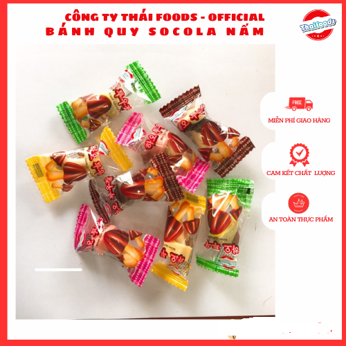 Bánh quy nấm socola Muroo túi 300gr/500gr/ hàng của Thái Foods