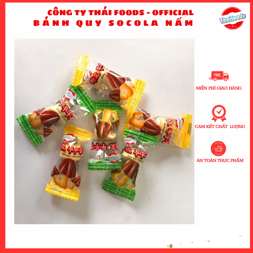 Bánh quy nấm socola Muroo túi 300gr/500gr/ hàng của Thái Foods