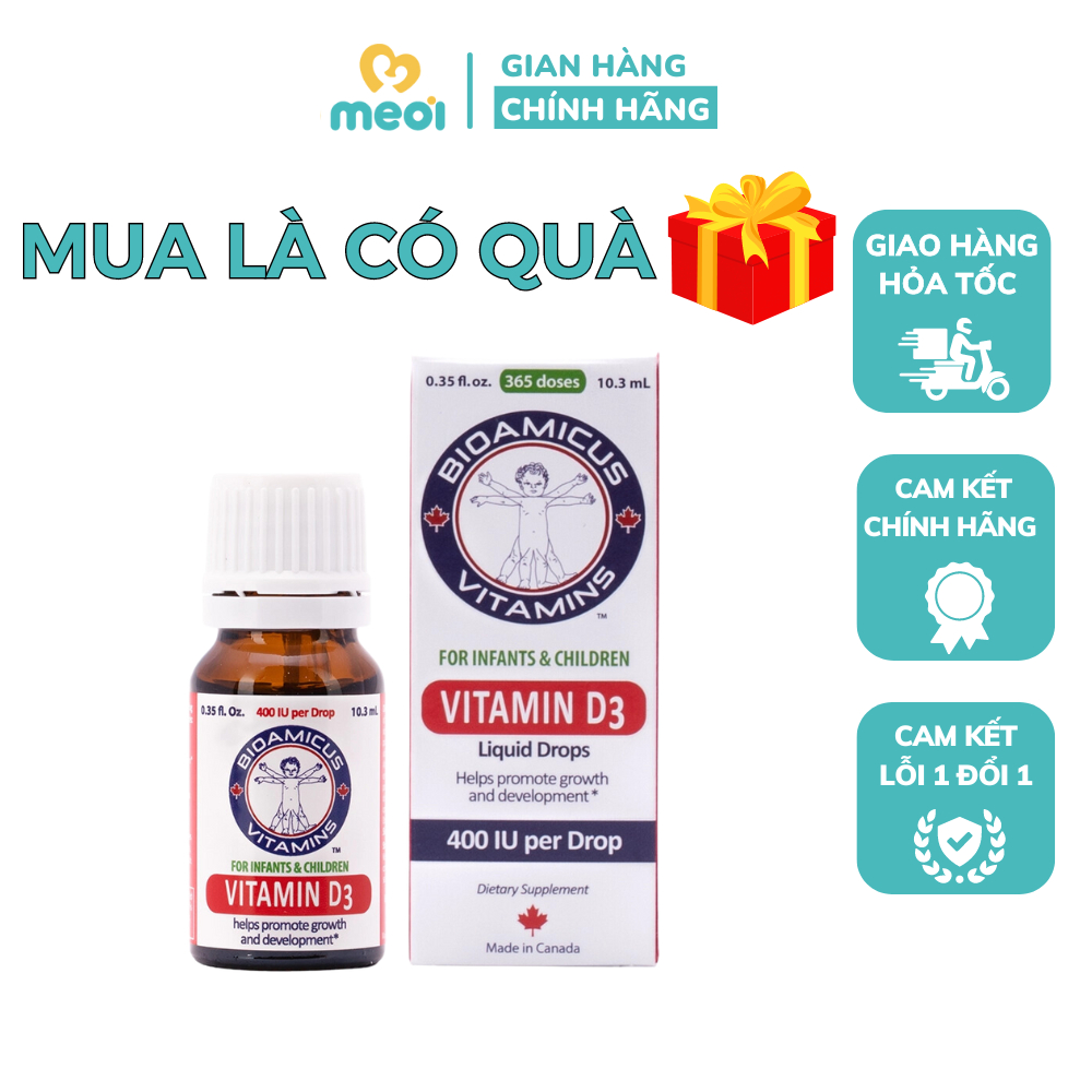 (Tặng quà) Vitamin D3 Bioamicus 10ml | Shopee Việt Nam