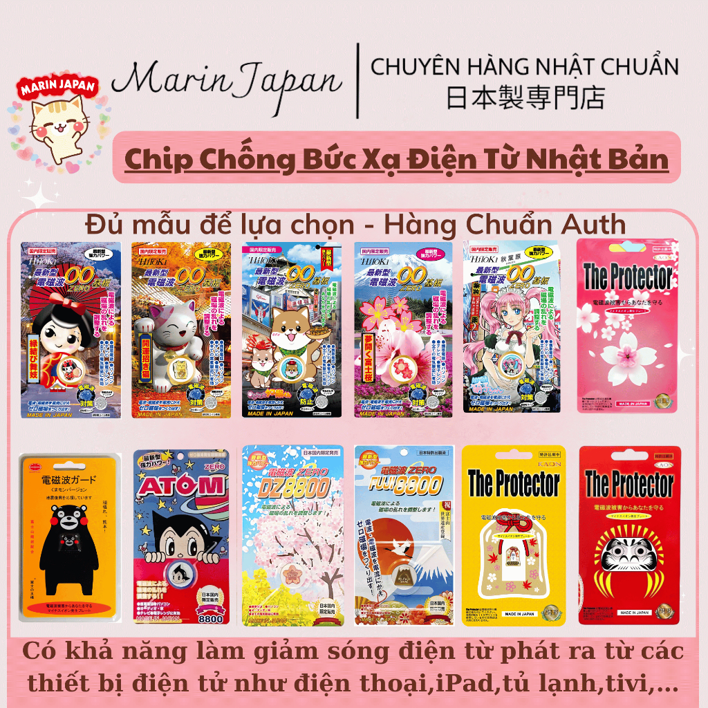 Chip Hitoki Chính Hãng Nhật Bản - ngăn cản bức xạ điện từ chống teo não ...