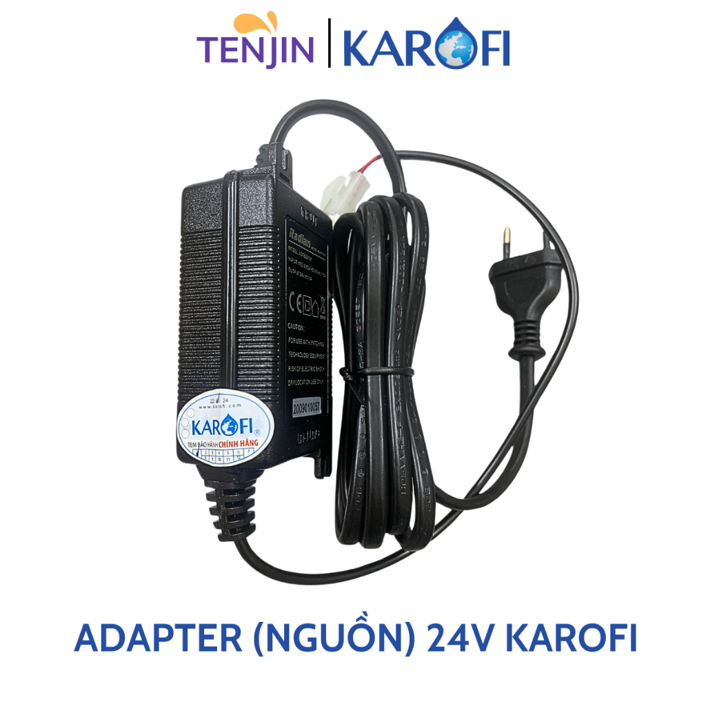Adapter Nguồn Karofi 24V 1.5A Radian Có Tem Chính Hãng Dành Cho Máy Lọc Nước RO