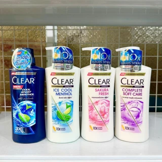 (Mẫu mới) Dầu gội Clear bạc hà/ Clear men / Clear anh đào 400ml