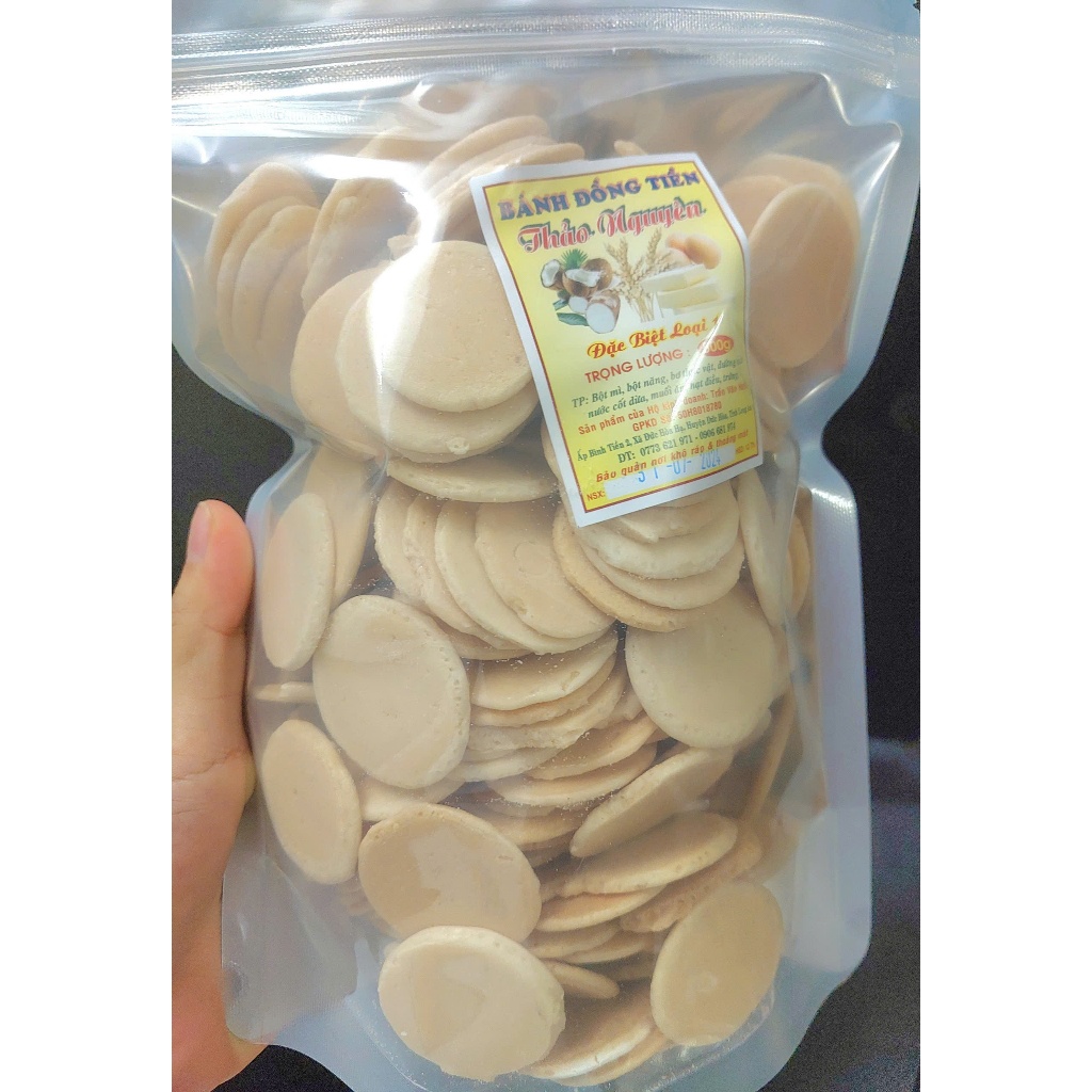 Gói 500g Bánh Đồng T.iền Sữa Giòn, Thơm, Ít Ngọt