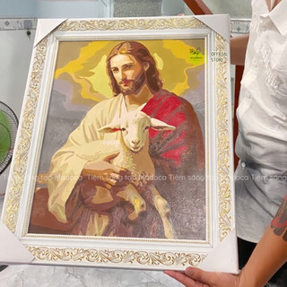 TỔNG HỢP - Tranh tô màu theo số, tranh số hóa CÔNG GIÁO, Thiên Chúa, Đức mẹ - Khung 40x50cm