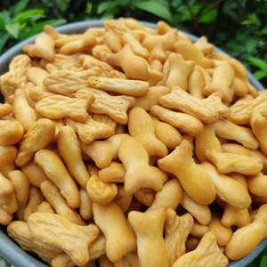 Bánh Qui Cá Mặn Hình Con Cá Hấp dẫn 1Kg/ 500g