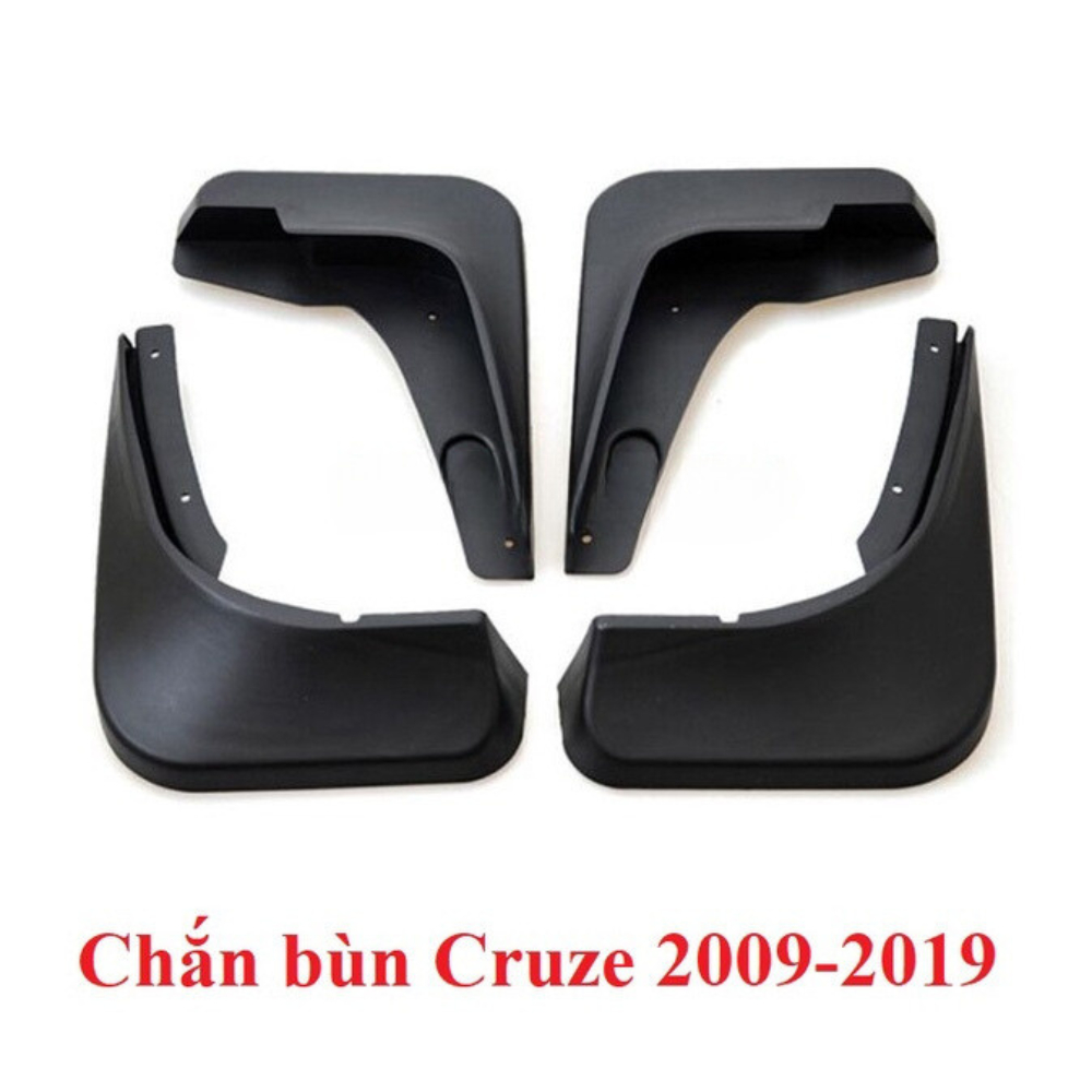 Bộ 4 chắn bùn xe Chevrolet Cruze 2009 - 2018, 2019, 2020 nhựa dẻo cao cấp (tặng kèm ốc vít)