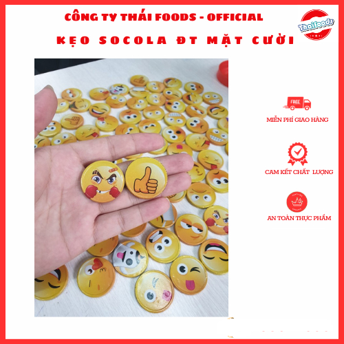 Kẹo Socola đồng tiền mặt cười túi 1kg/300gr/lọ 100c/ Thái Foods