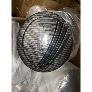 Ốp nắp bình xăng xe Vinfast Fadil 2018, 2019, 2020, 2021, 2022, 2023, 2024, 2025 nhựa ABS vân cacbon cao cấp, sáng bóng