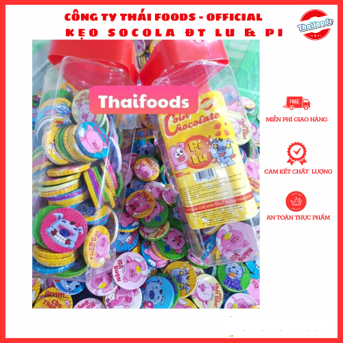 Kẹo Socola đồng tiền hình pilu Thái Foods