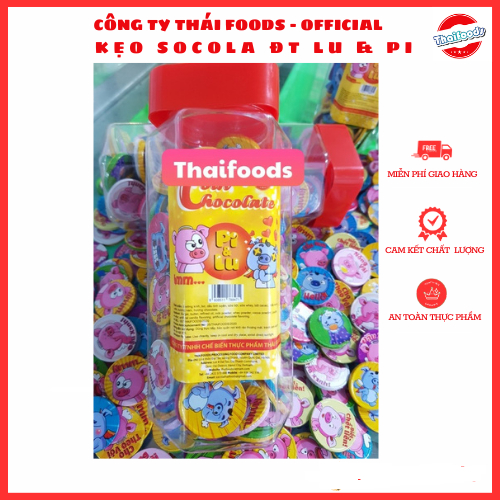 Kẹo Socola đồng tiền hình pilu Thái Foods