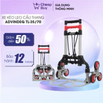 Xe kéo hàng leo cầu thang 30kg -70kg gấp gọn  nhập khẩu ADVINDEQ TL-35/70,  xe kéo hàng lên xuống cầu thang 6 bánh — ảnh 1