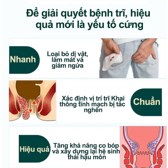 Kem bôi bệnh trĩ, giảm sưng đau vùng hậu môn, tiêu sưng, cầm máu và làm co búi trĩ, dùng cho cả nam và nữ