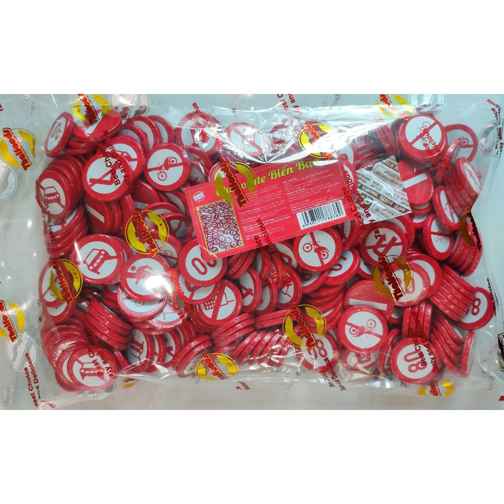 Kẹo Socola đồng tiền hình Biển báo giao thông/ Thái Foods