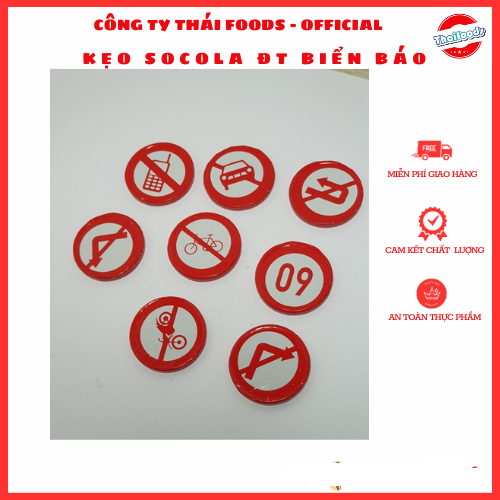 Kẹo Socola đồng tiền hình Biển báo giao thông/ Thái Foods