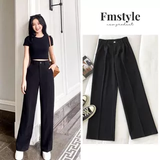 Quần Tây Nữ Ống Suông Lưng Cao FMSTYLE Tuyết Mưa Cao Cấp, Tôn Dáng Chuẩn Công Sở (622) 25052164