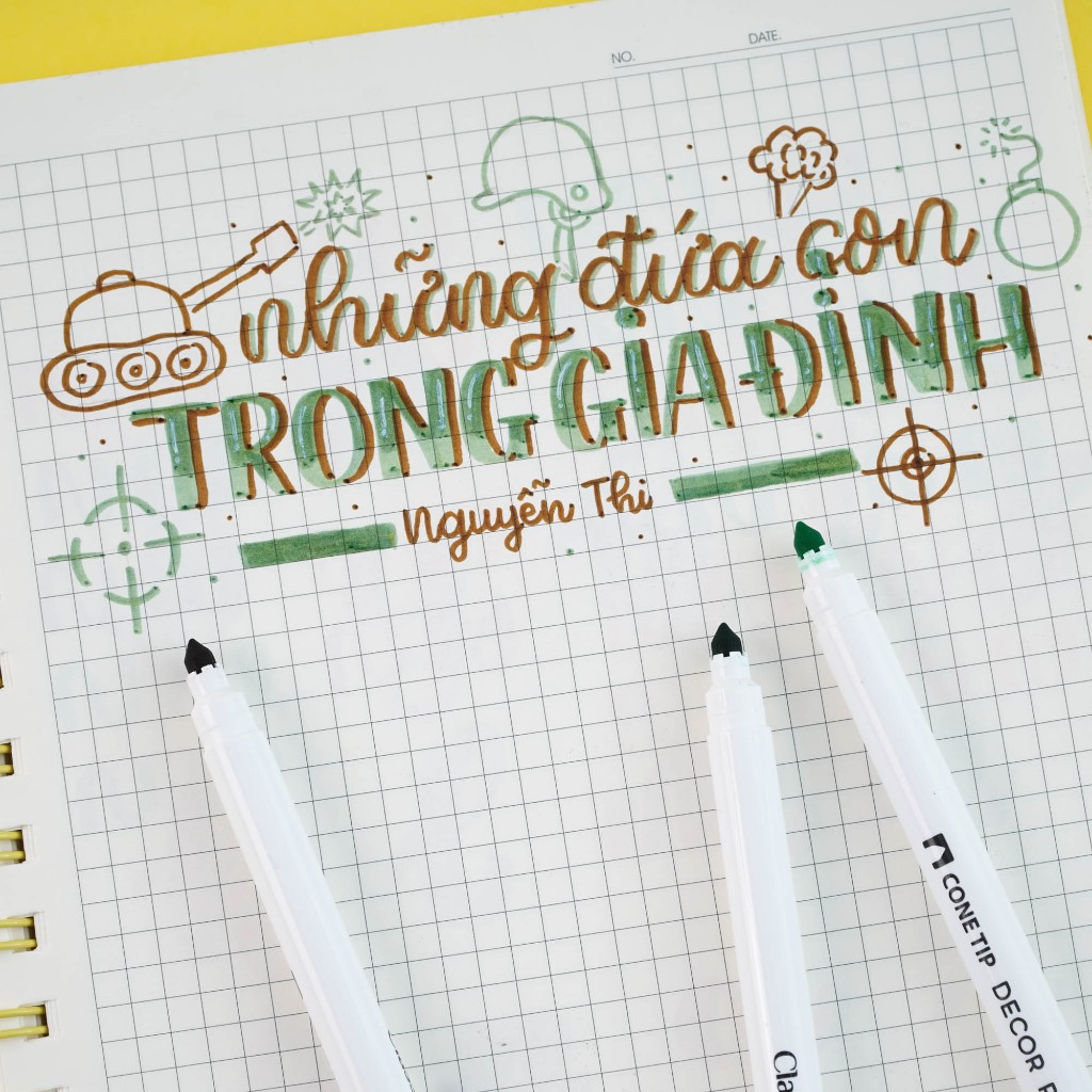 Bộ Bút Brush Classmate Decor Pen Trang Trí Tiêu Đề, Bút Viết Calligraphy Chuyên Dụng 10/20/30 Màu MK0001/2/3 Tô Màu, Vẽ