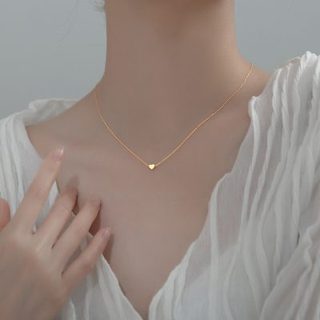 [trợ giá] Dây Chuyền Mặt Trái Tim Đơn Giản Ngọt Ngào Thời Trang Cho Nữ