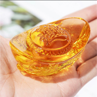 [HÀNG CHUẨN] [CỠ ĐẠI] Thỏi Vàng Thủy Tinh Pha Lê Phong Thủy - Thỏi Vàng Rồng Kim Nguyên Bảo Chiêu Tài lôc