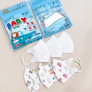 Khẩu trang trẻ em 5D An Tâm sơ sinh cho bé 0 đến 3 tuổi nhiều hoạ tiết dễ thương