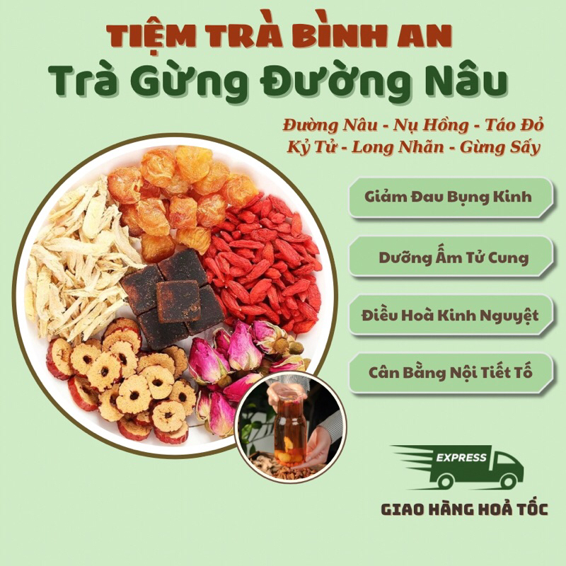 Trà Gừng Đường Nâu - Hình ảnh thực tế