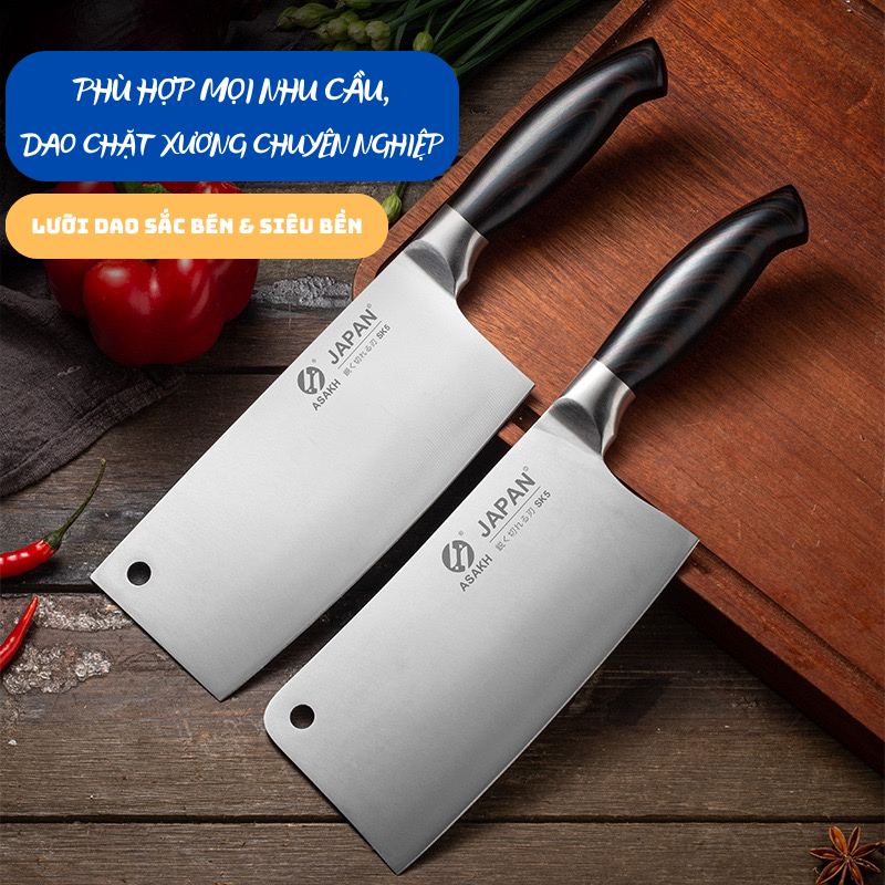 Dao chặt xương cao cấp, dao chặt gà siêu cứng, dao làm bếp Kool, Dao bếp, dao cắt vịt, Dao nấu ăn