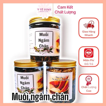 Muối Ngâm Chân Thảo Dược hũ 500gr thưa giãn đôi chân bạn mỗi ngày
