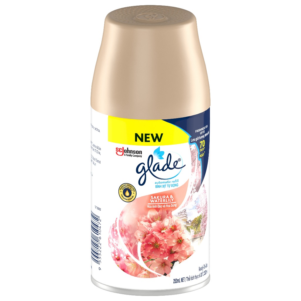 Ảnh GLADE Lõi Xịt Thơm Phòng Tự Động Hương Hoa Anh Đào Lily 252ml 2