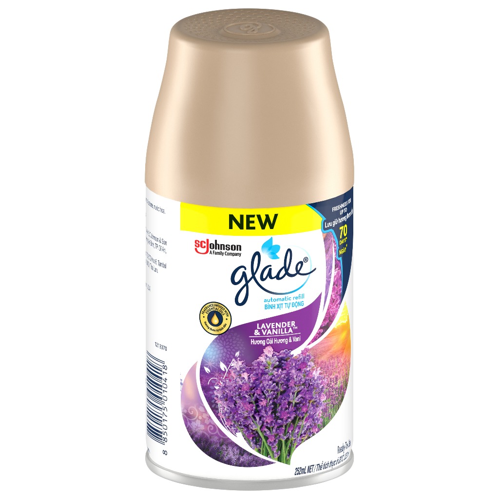 Ảnh GLADE Lõi Xịt Thơm Phòng Tự Động Hương Lavender 252ml 1