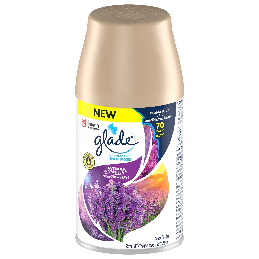 Ảnh GLADE Lõi Xịt Thơm Phòng Tự Động Hương Lavender 252ml 2