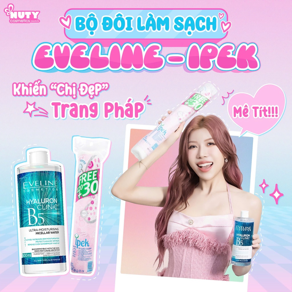 Ảnh Nước tẩy trang Eveline Hyaluron Clinic B5 Puridetox (500ml) 3