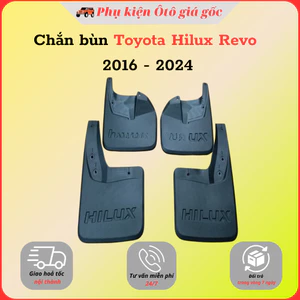 Bộ 4 chắn bùn xe Toyota Hilux 2006 - 2015 nhựa dẻo cao cấp (tặng kèm ốc vít)