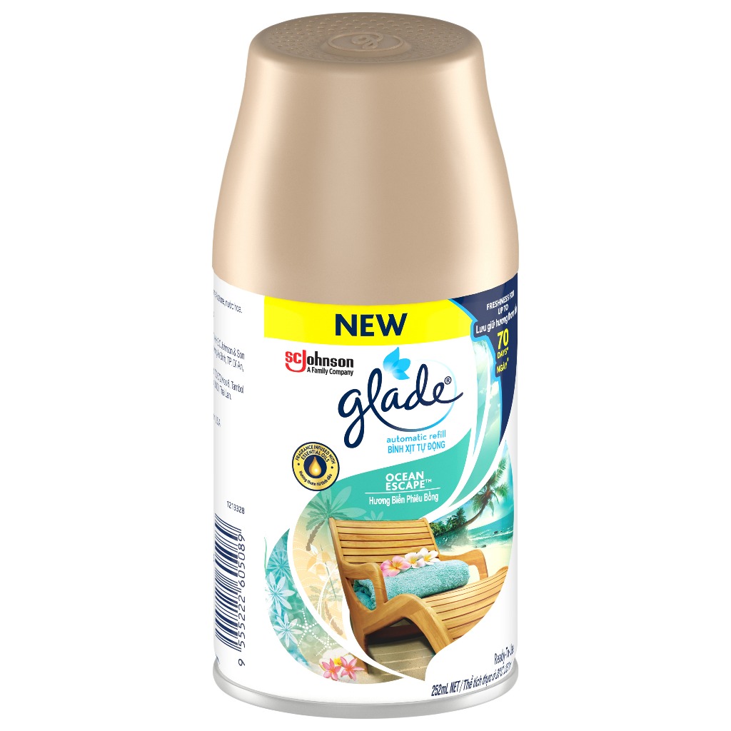 Ảnh GLADE Lõi Xịt Thơm Phòng Tự Động Hương Biển Phiêu Bồng 252ml 2