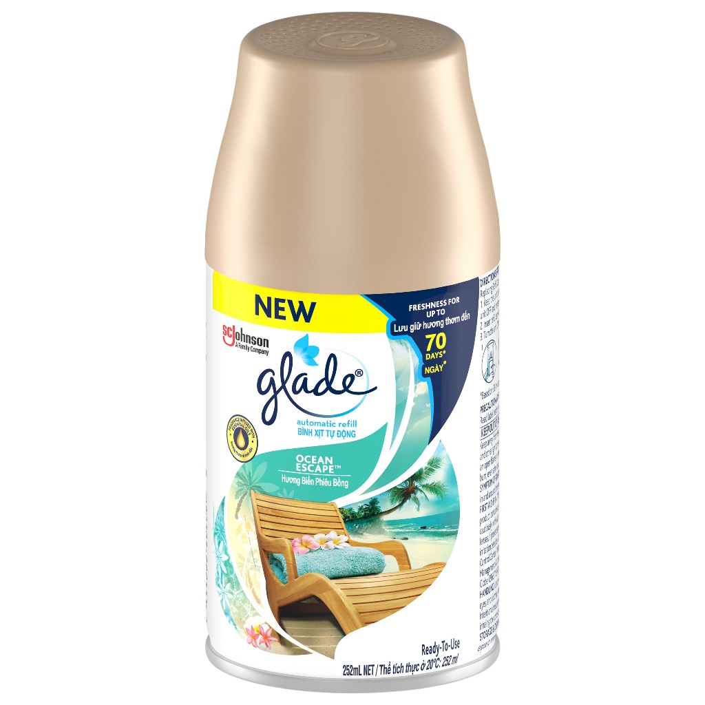Ảnh GLADE Lõi Xịt Thơm Phòng Tự Động Hương Biển Phiêu Bồng 252ml 3
