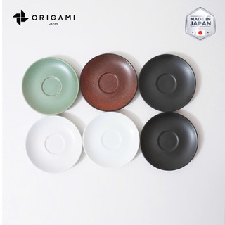 [ORIGAMI JAPAN] Volcano Ly sứ và đĩa uống trà cà phê Origami Flavor Cup 200ml