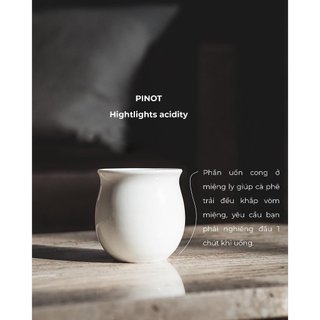 [ORIGAMI JAPAN] Volcano Ly sứ và đĩa uống trà cà phê Origami Flavor Cup 200ml