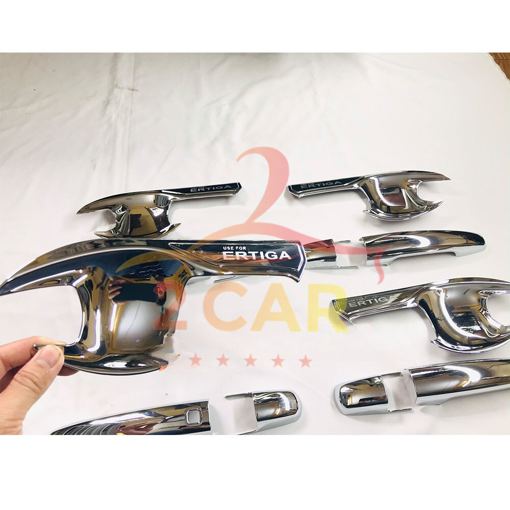 Ốp tay nắm, hõm cửa xe suzuki Ertiga 2018 - 2025 mạ crom cao cấp