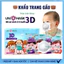 Khẩu trang gấu cho bé sơ sinh 3D Uni Mask dễ thương mềm mại cho bé 0-3 Tuổi Hàng Chính Hãng