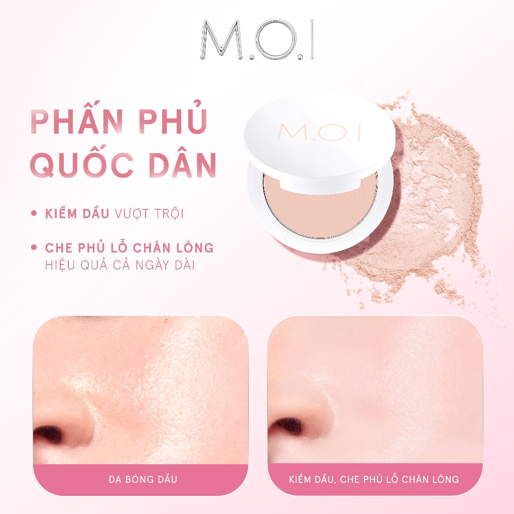 Ảnh Phấn phủ dang nén mỏng nhẹ kiềm dầu MOI Baby Skin Powder 10g 2