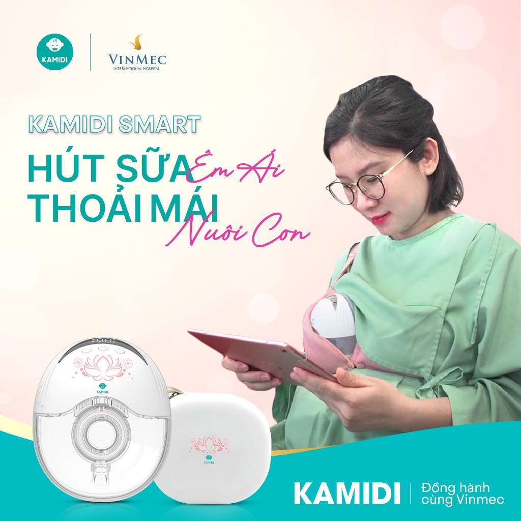 Ảnh Máy Hút Sữa Không Dây Kamidi Smart Máy Hút Sữa Rảnh Tay 4 chức năng kèm 12 cấp độ 3