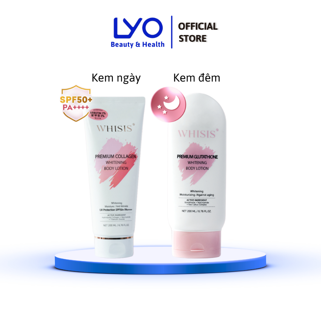 whisis premium glutathione whitening body lotion Dưỡng Thể Trắng Da Ban Đêm Hàn Quốc 200ml Dưỡng thể ban đêm Whisis