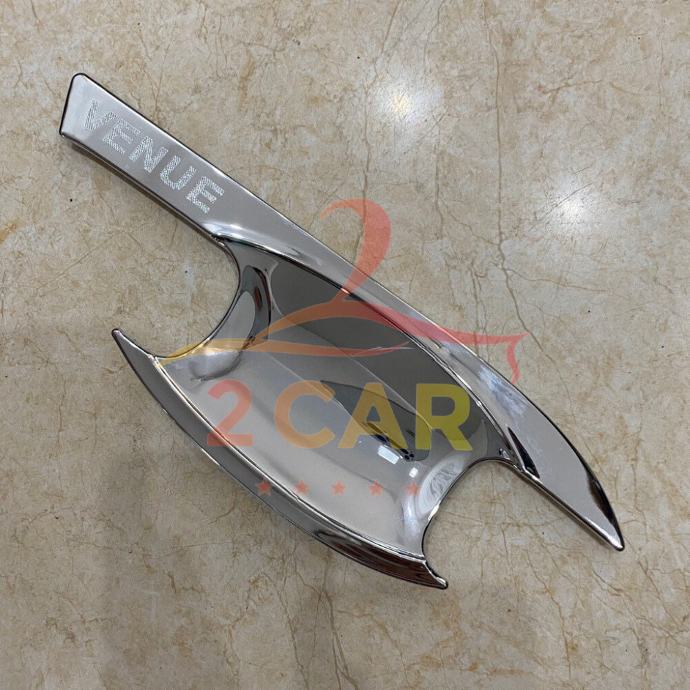 Ốp tay nắm hõm cửa xe Hyundai Venue 2023 2024 2025 Nhựa ABS mạ crom sáng bóng, Giá 1 bộ - 2CAR