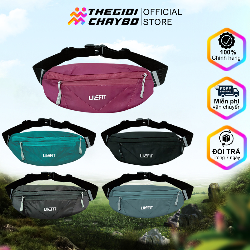 Đai chạy bộ LIVEFIT cao cấp WB0924 - Mềm mại - Thoáng khí - Nhẹ - Bền bỉ
