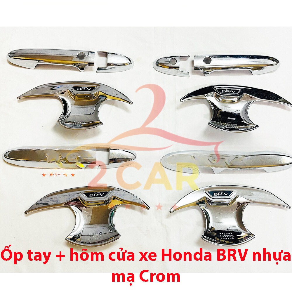 Ốp tay nắm, hõm cửa xe Honda BRV 2023 2024 2025 mạ Crom cao cấp