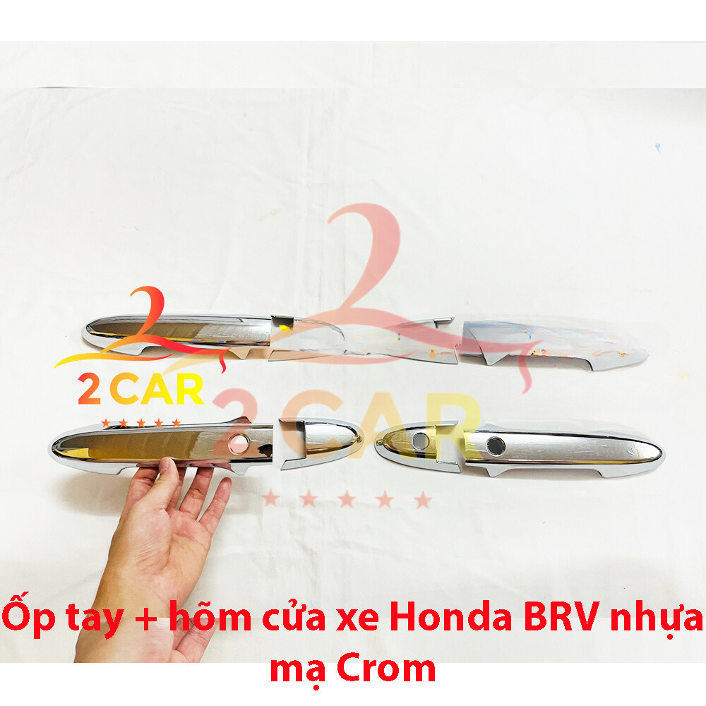 Ốp tay nắm, hõm cửa xe Honda BRV 2023 2024 2025 mạ Crom cao cấp