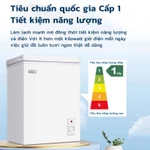 Tủ đông mini 65 lít Tủ trữ đông sữa mẹ,thịt,cá,Làm đá nhanh Có 5 mức nhiệt độ Tiết kiệm năng lượng BH 1 năm — ảnh 6
