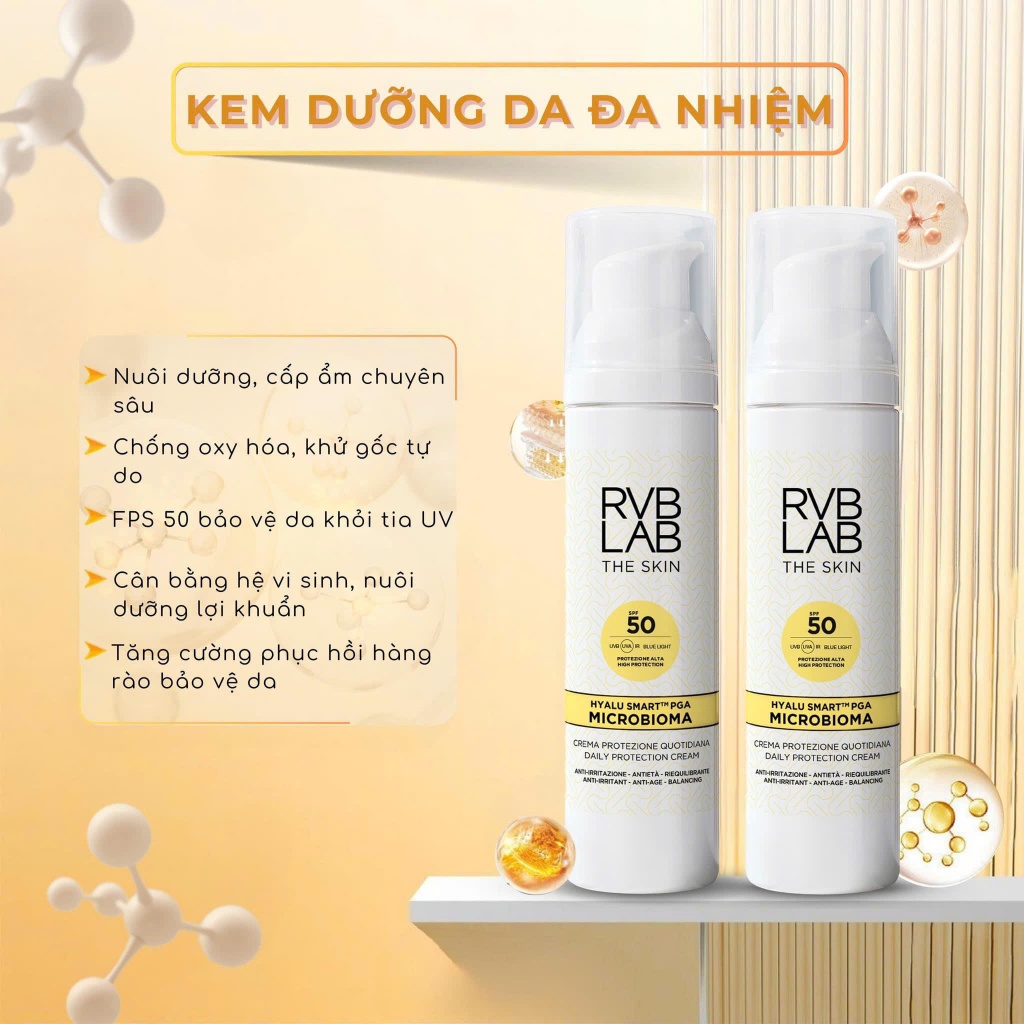 RVB LAB DAILY PROTECTION CREAM SPF50 / KEM DƯỠNG NGÀY BỔ DUNG LỢI KHUẨN ...